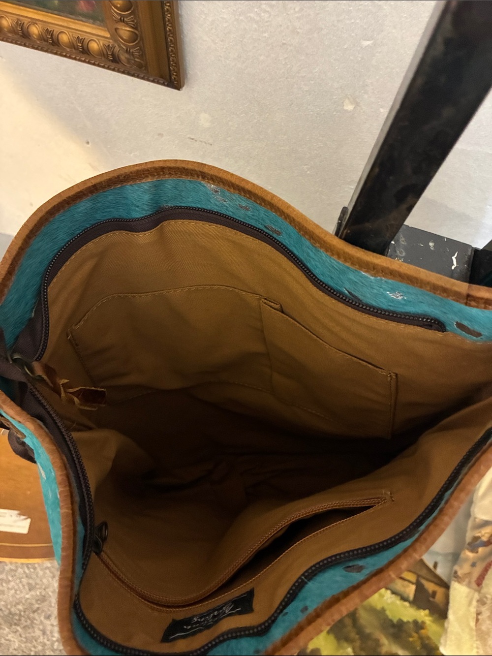 Turquoise Fringe Crossbody American Concealed Carry - Picture 6 of 6